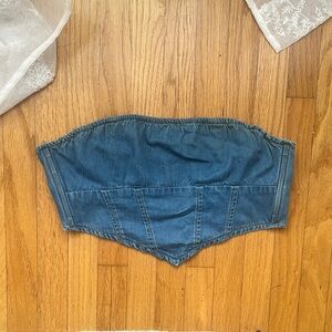 Princess Polly Denim Cropped Tube Top
